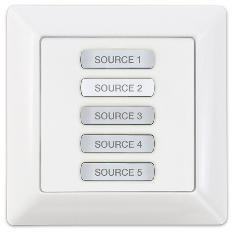 Extron Audio Control Panel with 6 Buttons – Decorator-Style