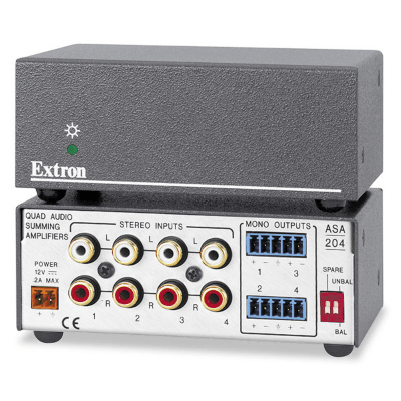 Extron Quad Active Audio Summing Amplifier with RCA Inputs