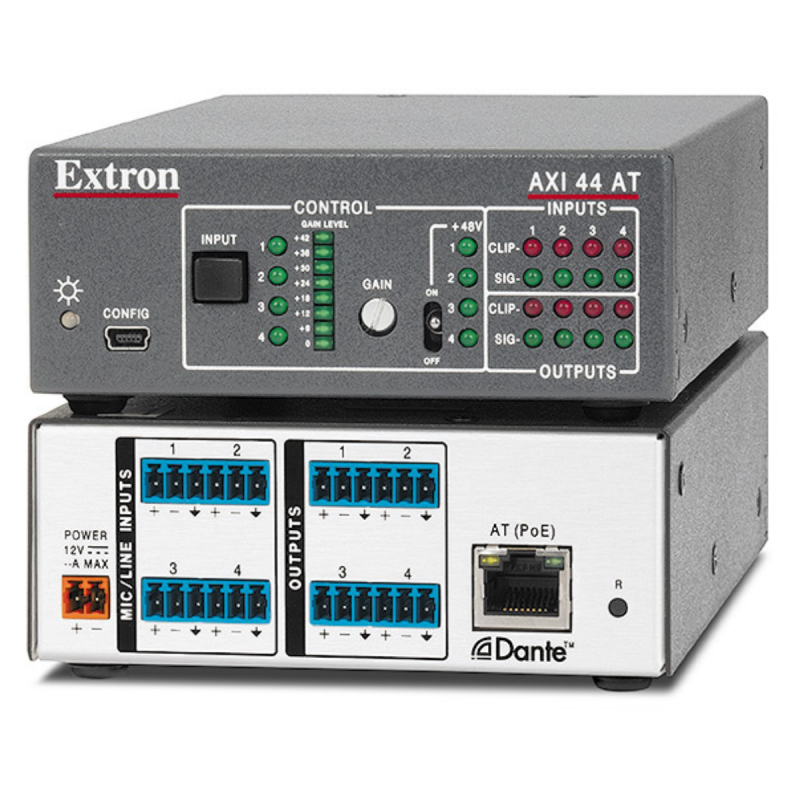 Extron 4 In, 4 Out Dante Audio Interface w/ DDM & AES67