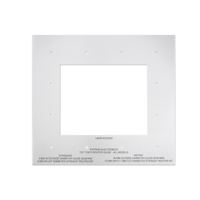 Extron Installation Guide for Proper Alignment and Hole Sizing