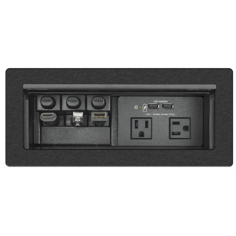 Extron Cable Cubby 1202 Black, AC Module Not Included