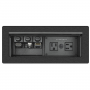 Extron Cable Cubby 1202 Brushed Aluminum, AC Module Not Included