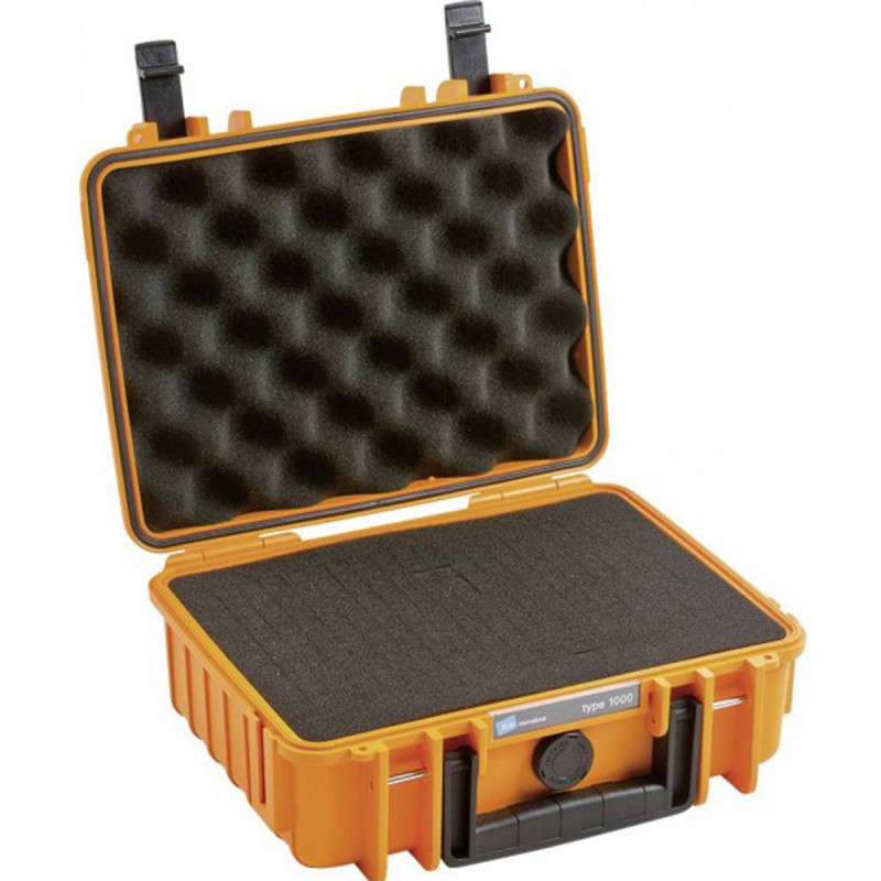 B&W valise Type 6000 Avec mousse prédécoupée (SI) Orange