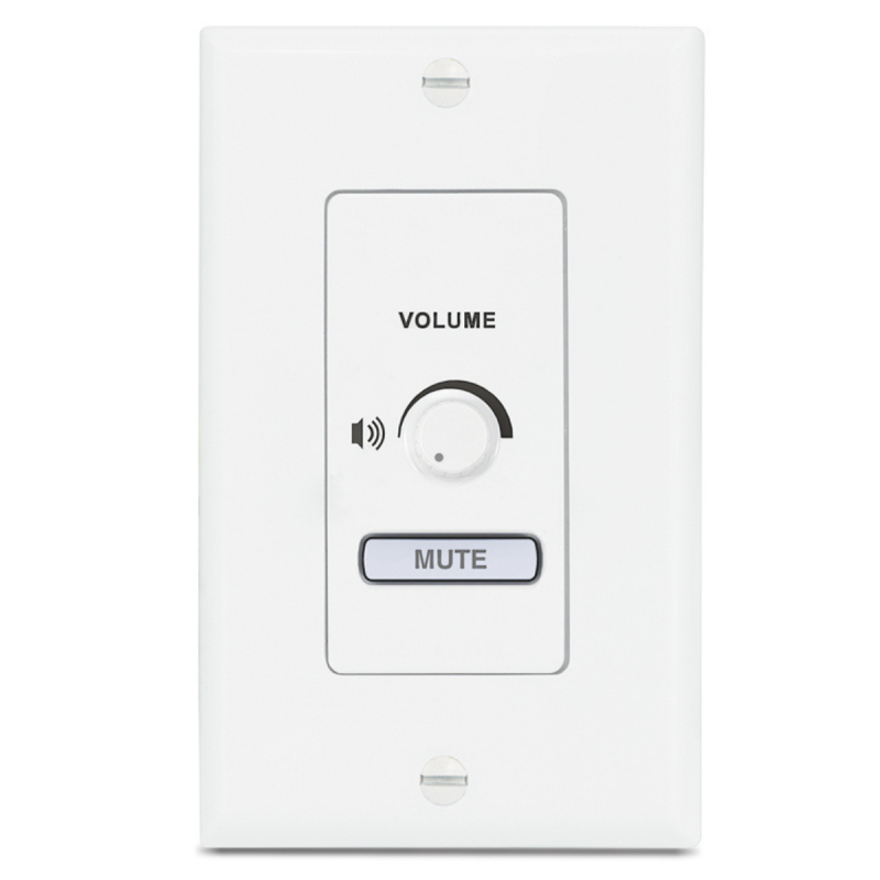 Extron Volume and Mute Controller - Decorator-Style Wallplate