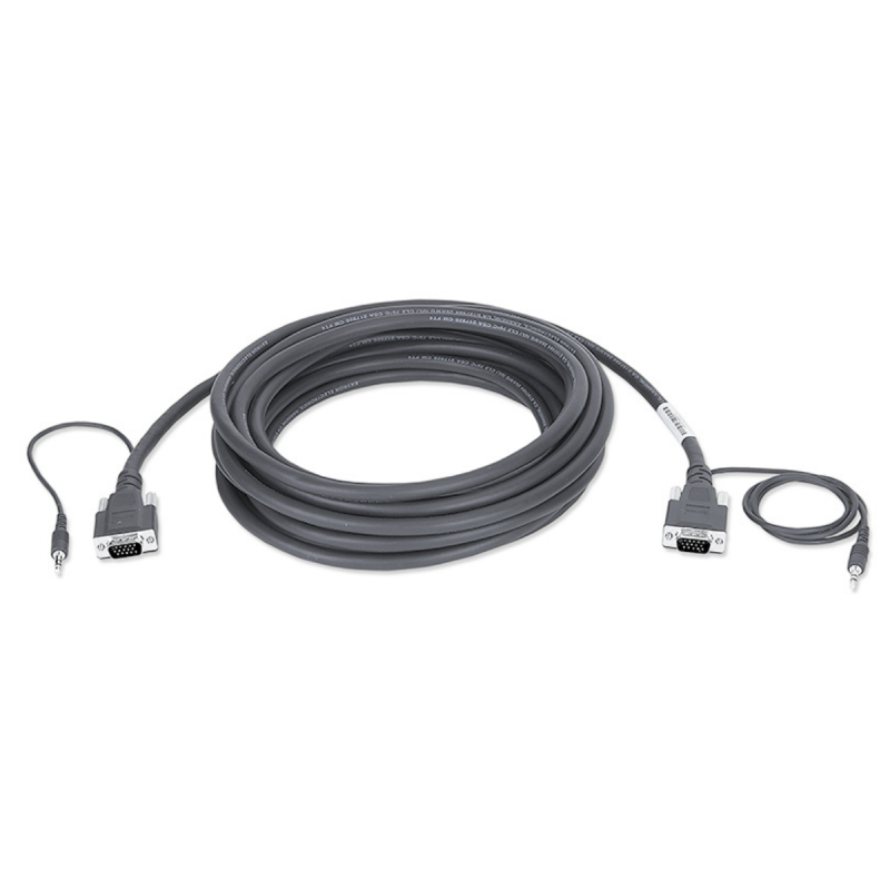 Extron VGA with Audio Cable: 15-pin HD M to M Molded - 50' (15.2 m)