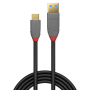 Lindy Câble USB 3.2 type A vers C, 10Gbit/s, 5A, PD, Anthra Line 1.5m