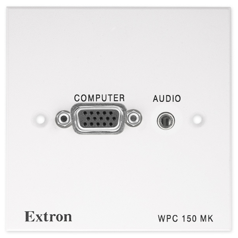 Extron Wallplate - MK - 1 Gang - White