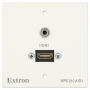 Extron Wallplate - EU 1 Gang - RAL9010 White: HDMI F to F 5cm