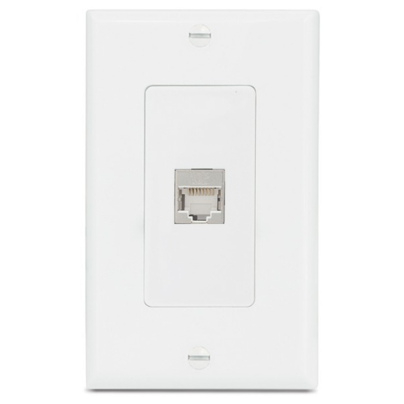 Extron 1 XTP DTP 24 Coupler Pass-Through Wallplate  White