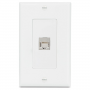 Extron 1 XTP DTP 24 Coupler Pass-Through Wallplate  White