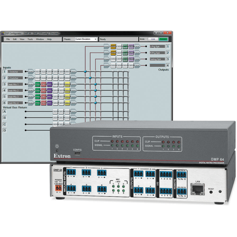 Extron 6x4 ProDSP Digital Matrix Processor