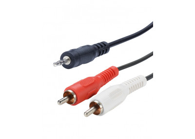 Cordon Jack 3.5 st M/2 RCA M 5m