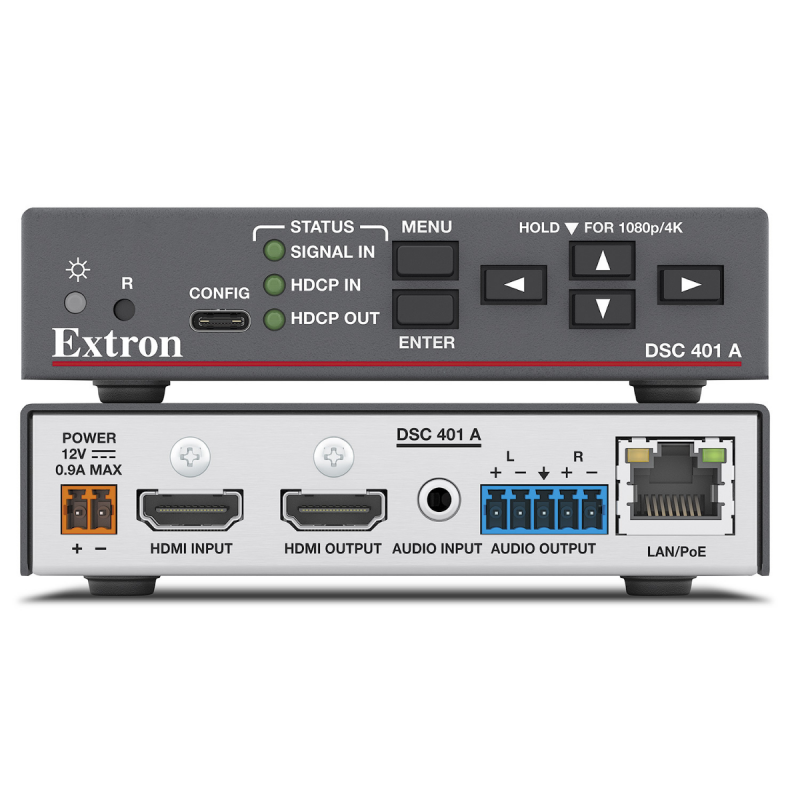 Extron 4K/60 HDMI to HDMI Scaler with Audio Embedding & De-Embedding