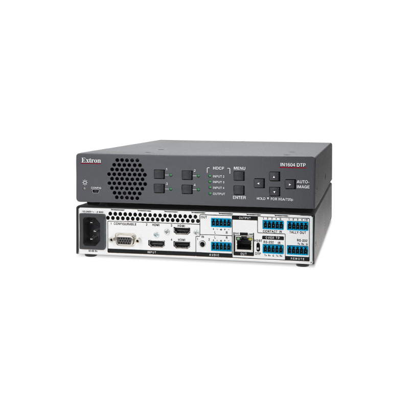 Extron Four Input HDCP-Compliant Scaler with DTP Extension