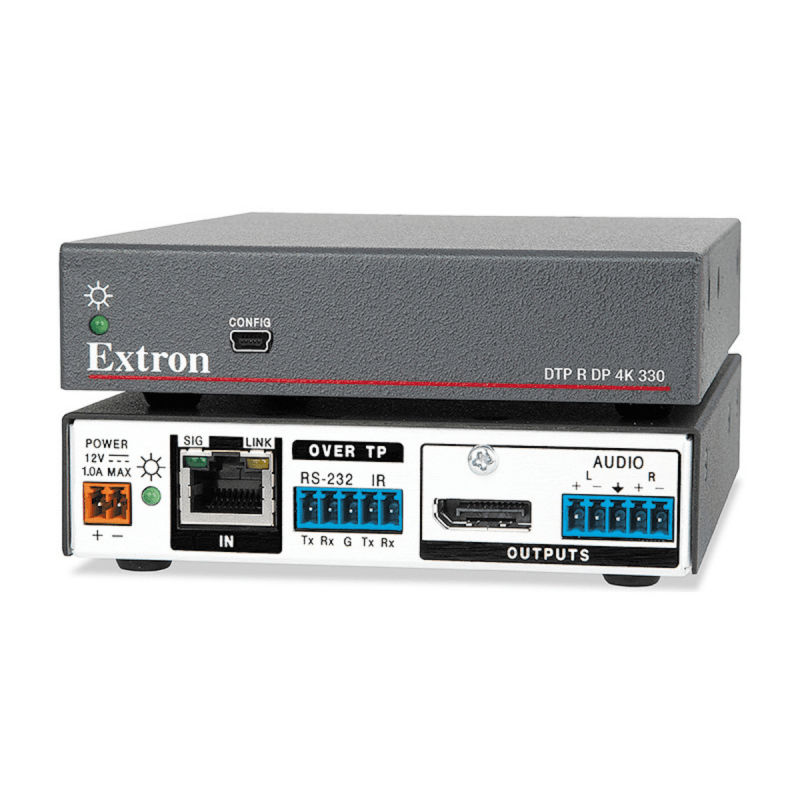 Extron DTP R DP 4K 330 Récepteur DisplayPort avec EDID Minder 100 m