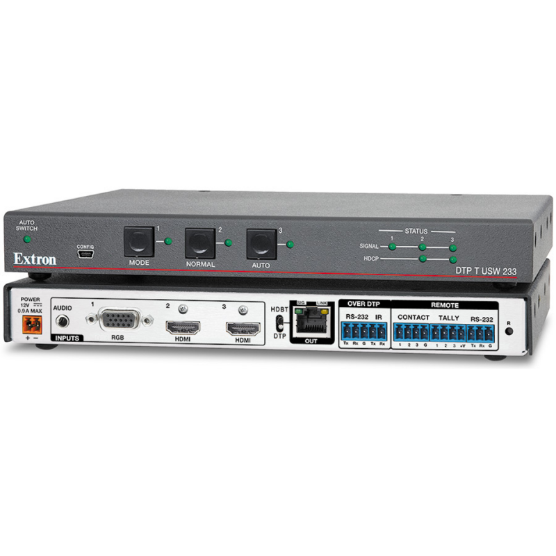 Extron 3 Input Switcher with Integrated DTP Transmitter  70m