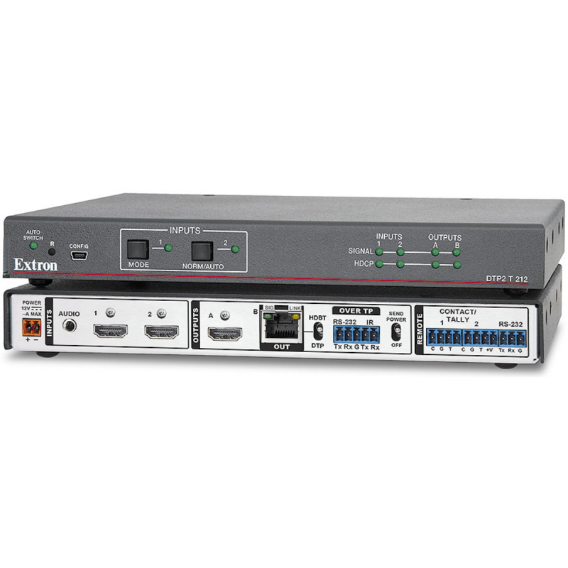Extron 2 Input 4K/60 HDMI Switcher Integrated DTP2 Transmitter