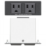 Extron Two JP AC Outlet – Double Space AAP – Black