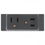 Extron Two JP AC Outlet – Double Space AAP – Black