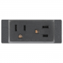 Extron Two US AC Outlets – Double Space AAP – Black
