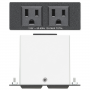 Extron Two US Edison Style AC Outlet – Double Space AAP – Black