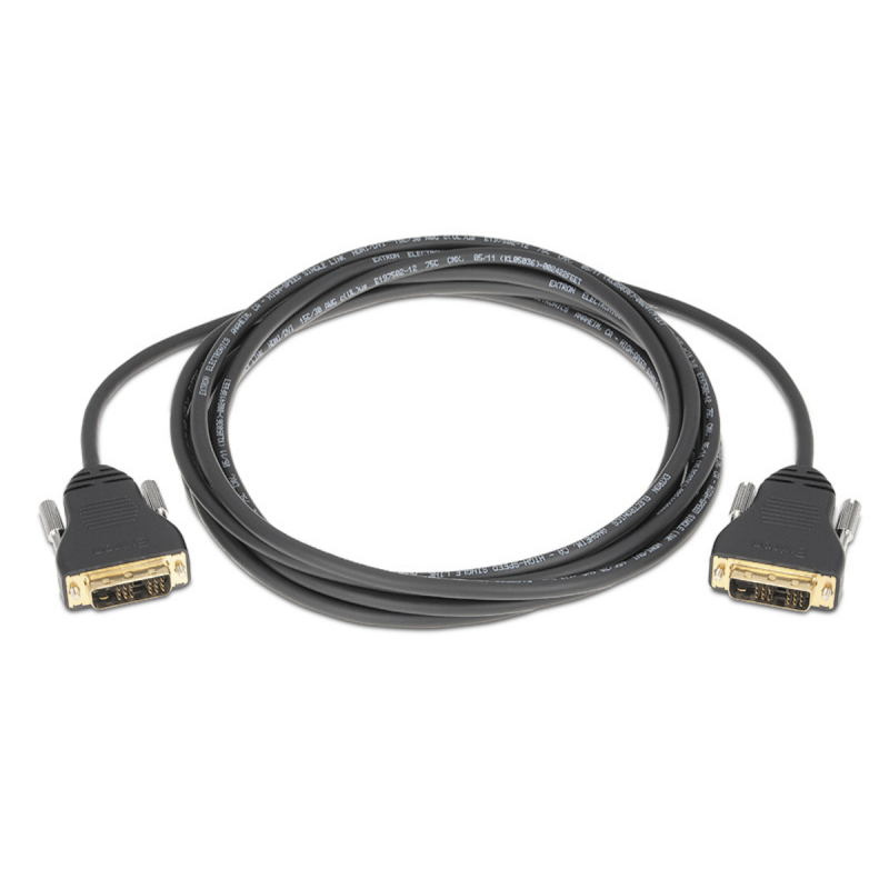 Extron DVI Ultra Cable: Single Link DVI-D Male to Male - 1.5' (45 cm)