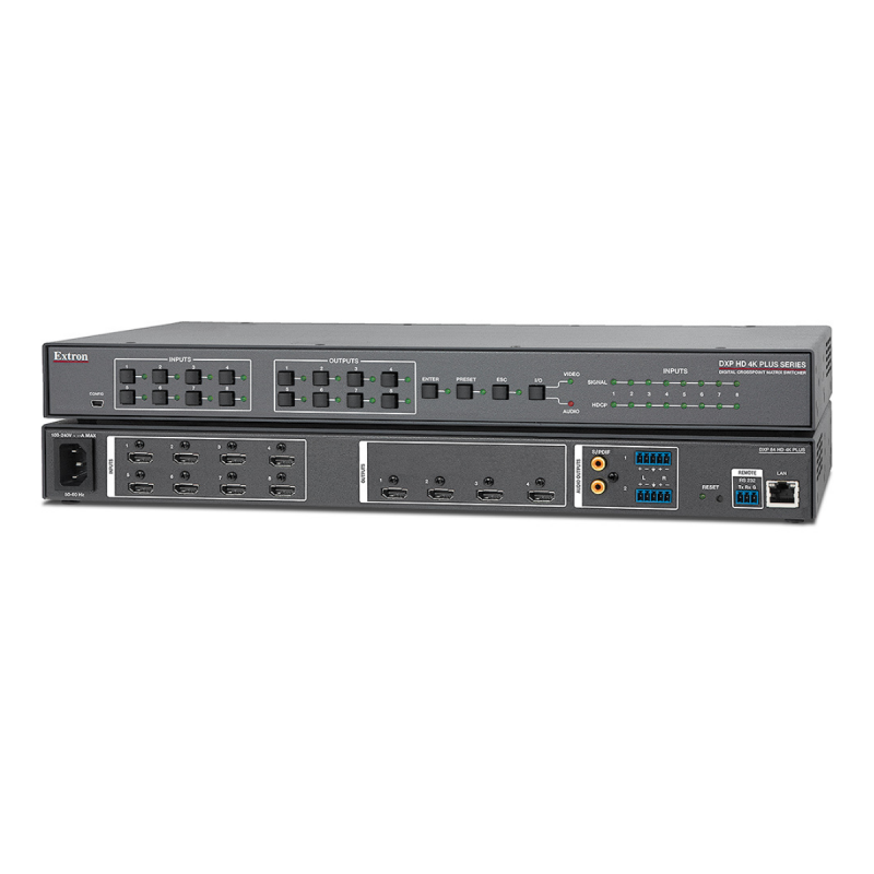 Extron 8x4 4K/60 HDMI with 2 Audio Outputs