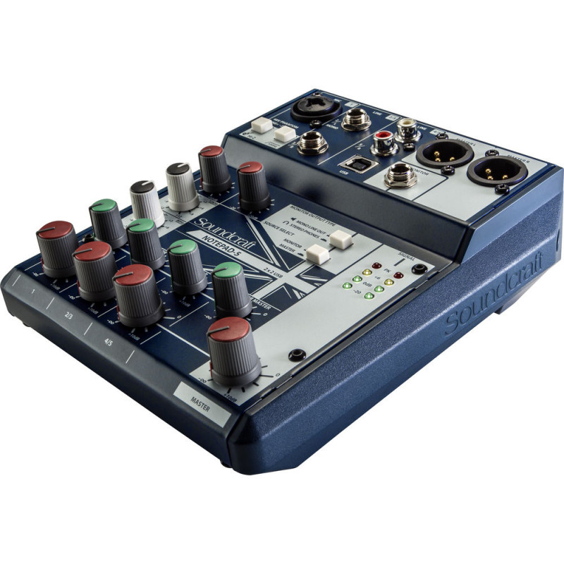Soundcraft Notepad-5 - console de mixage avec USB I/O - 3 E - 2 S