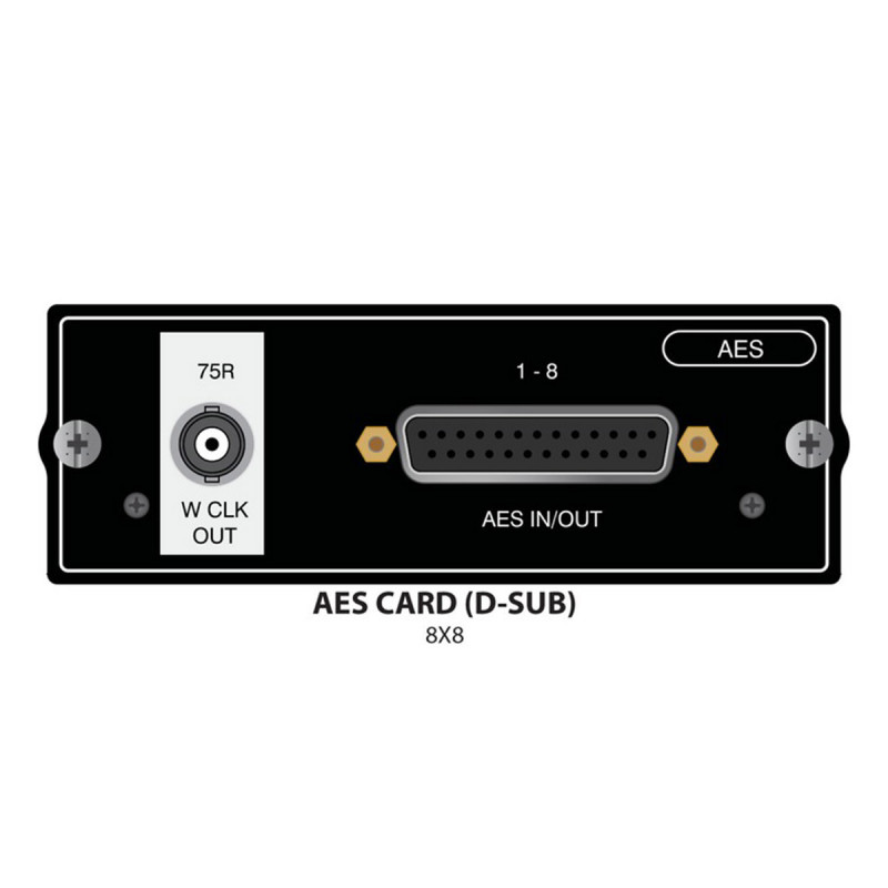 Soundcraft Carte AES 8 in/out en sub-D pour console Si