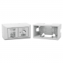 Extron One-gang External Wall Box for Flex55 and EU Products  White