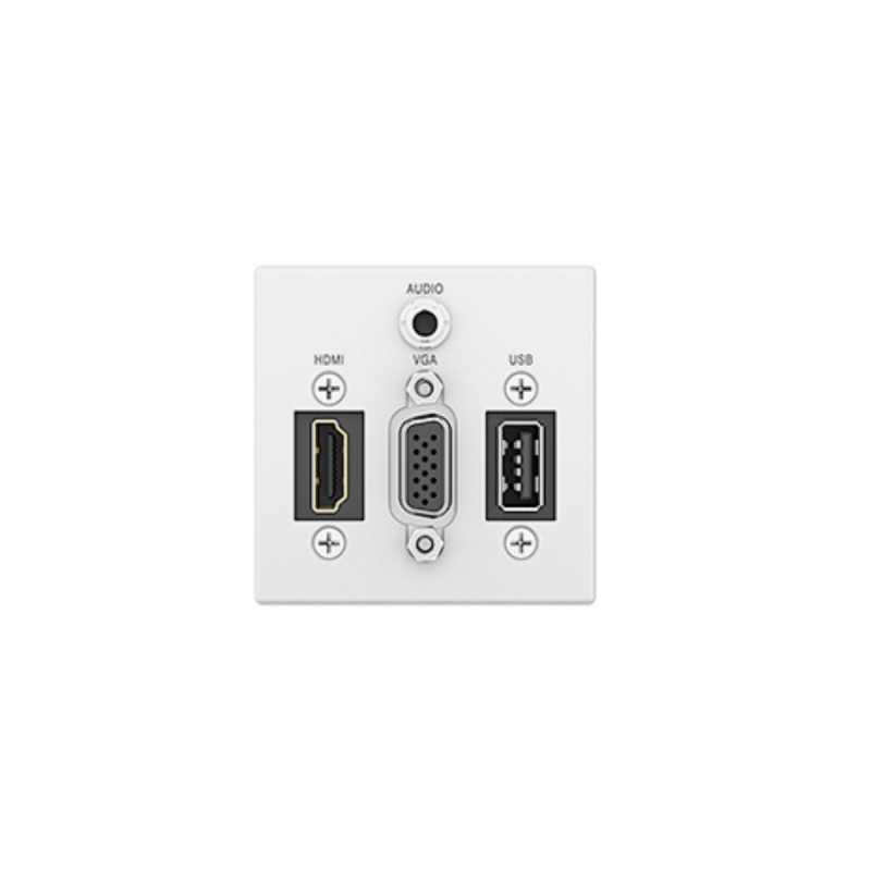 Extron White: HDMI, VGA, Stereo Audio, and USB 2.0 Type-A