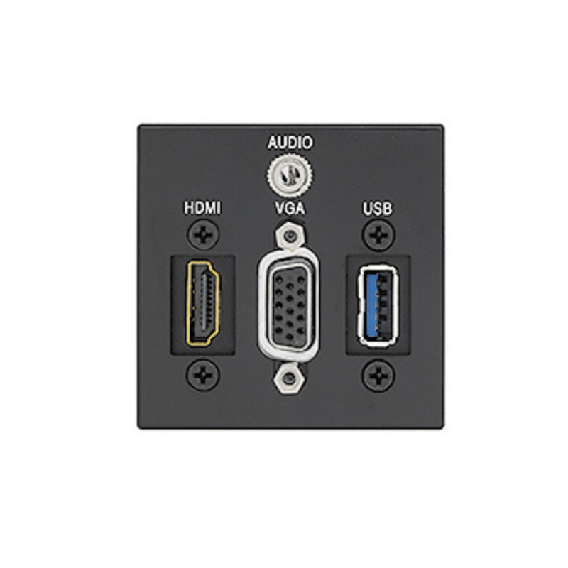 Extron Black: HDMI, VGA, Stereo Audio, and USB 3.2 Type-A