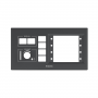 Extron Black & White Faceplates for MLC Plus 100 & EBP 100, 4-gang