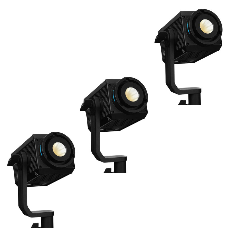 Nanlite Kit de 3 x Projecteur Cob Forza 60 RGB