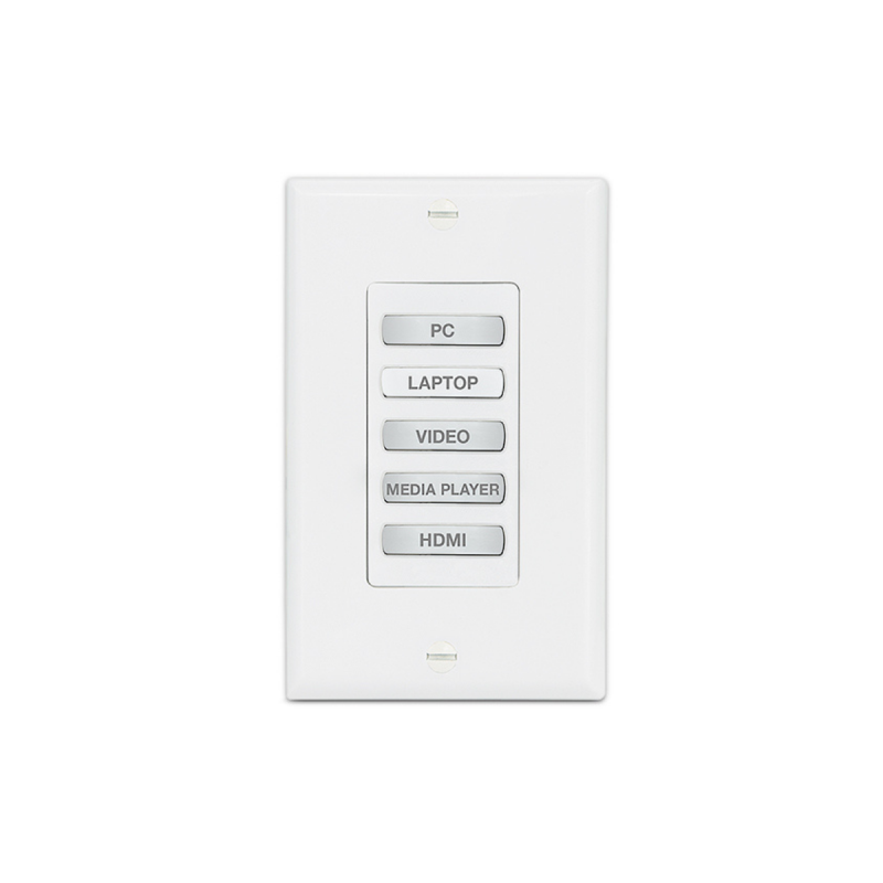 Extron Network Button Panel with 5 Buttons Decorator-Style Wallplate