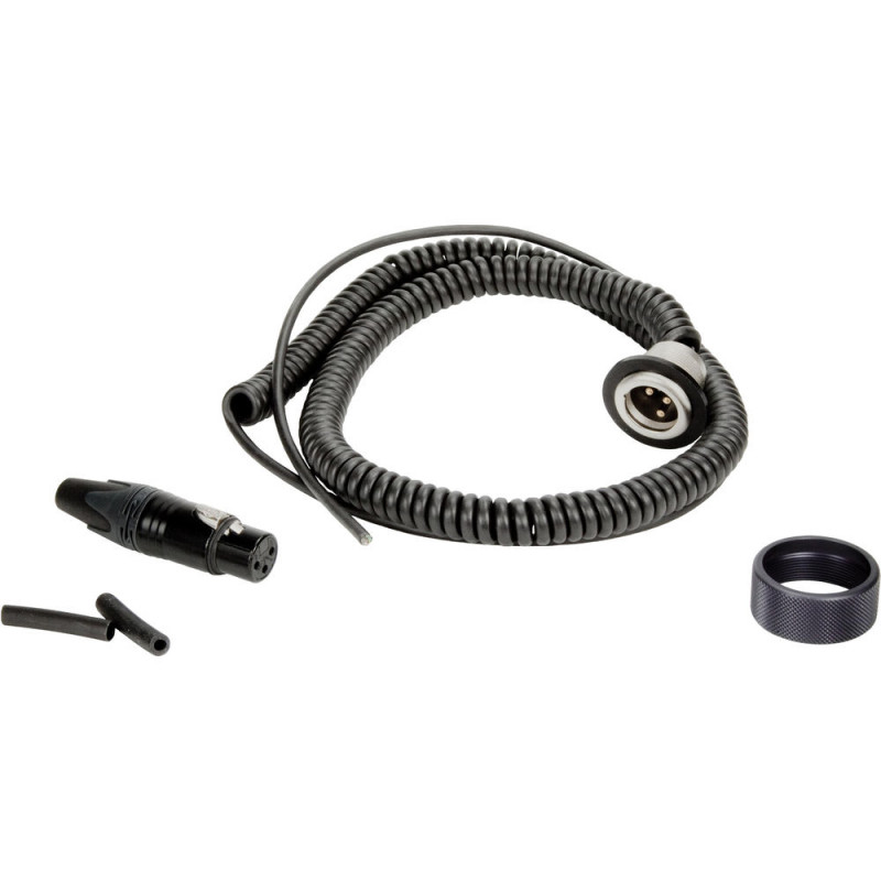 Ambient coiled cable set for QX 5100 and QXS 5100, mono XLR3