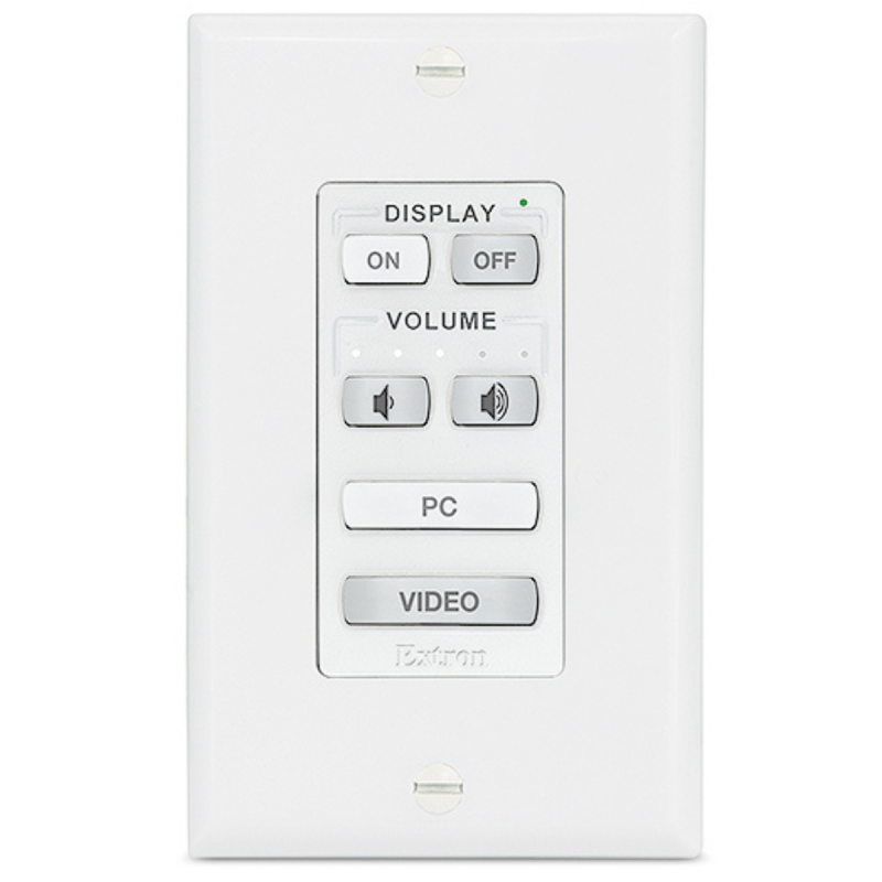 Extron Network Button Panel with 6 Buttons Decorator-Style Wallplate