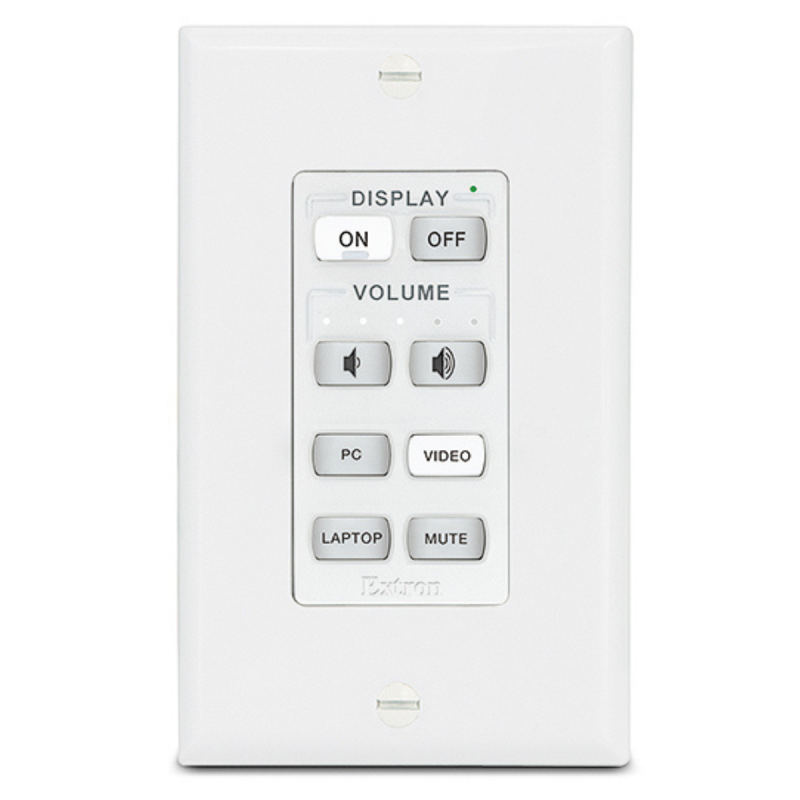 Extron Network Button Panel with 8 Buttons Decorator-Style Wallplate
