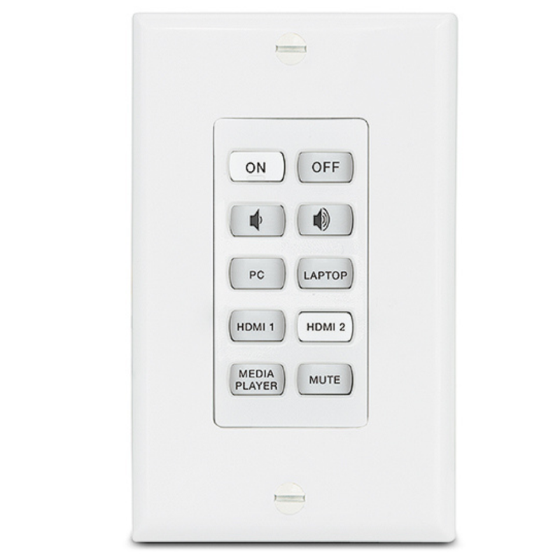 Extron Network Button Panel with 10 Buttons Decorator-Style Wallplate