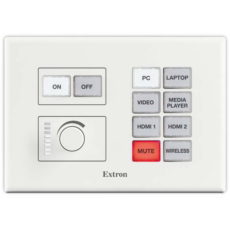 Extron Network Button Panel with 10 Buttons - US 2-Gang