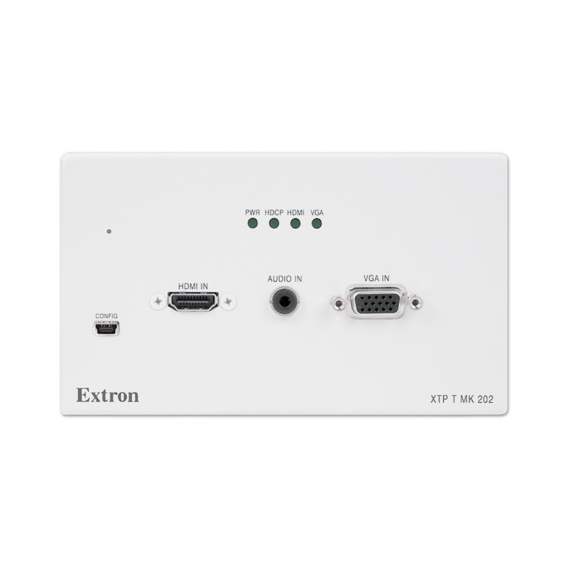 Extron Two Input XTP Transmitter for HDMI and VGA - MK Junction Boxes