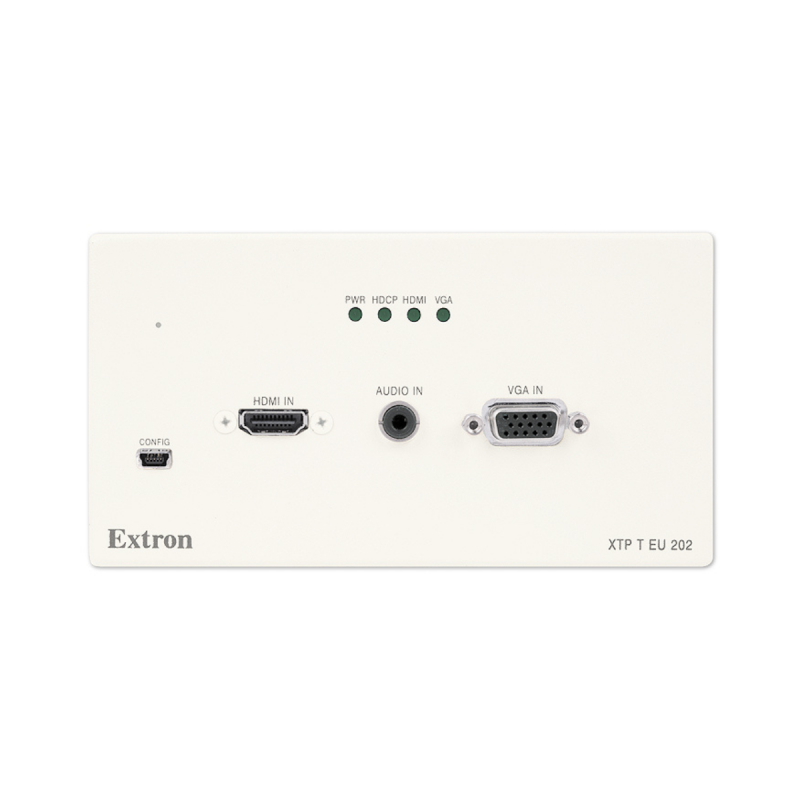 Extron Two Input XTP Transmitter for HDMI and VGA - EU Junction Boxes