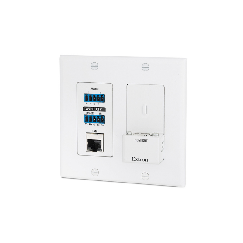 Extron XTP Receiver for HDMI - Decorator-Style Wallplate - White