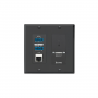 Extron XTP Receiver for HDMI - Decorator-Style Wallplate - Black