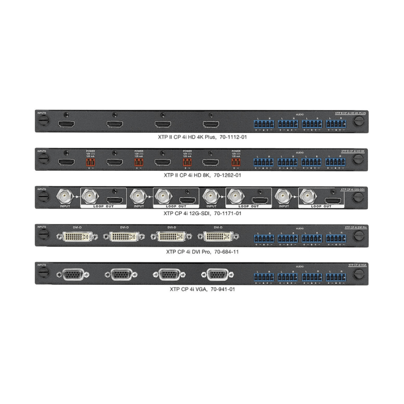 Extron Modular Digital Matrix Switchers from 4x4 to 64x64