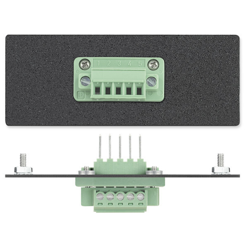 Extron Black: One 3.8 mm 5-pin Captive Screw Terminal Connector