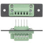 Extron  Black: One 5-pin Captive Screw Terminal to Solder Tabs