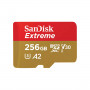Sandisk MicroSDXC Extreme 256GB (R170MB/s) + Adapter, + 1 year Rescue