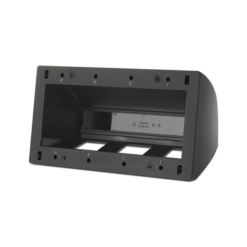 Extron Four US gang surface mount box: Black