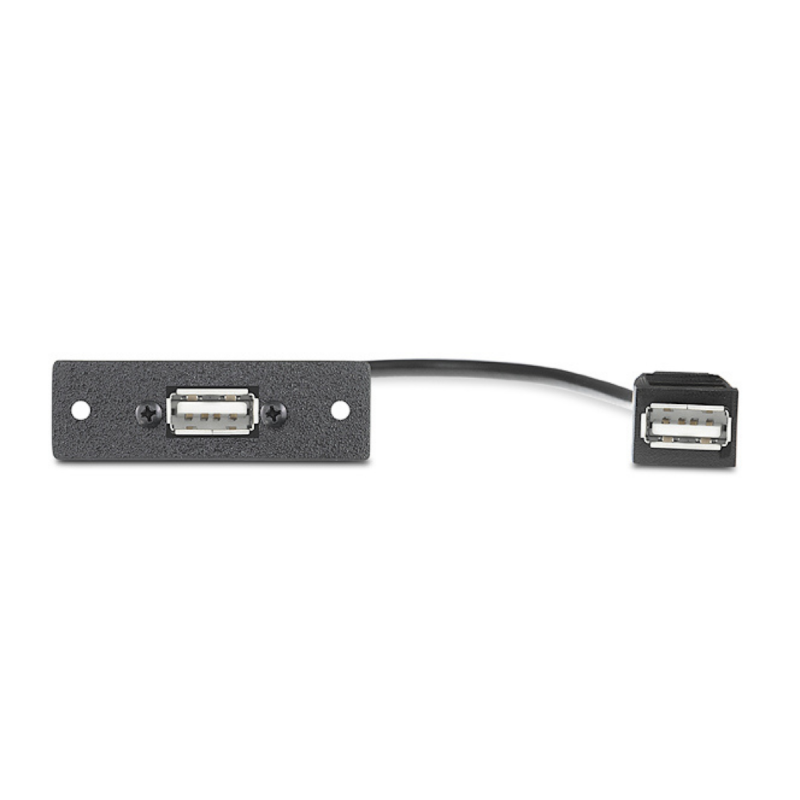 Extron One USB 2.0 Type-A F to F on Pigtail -  Black